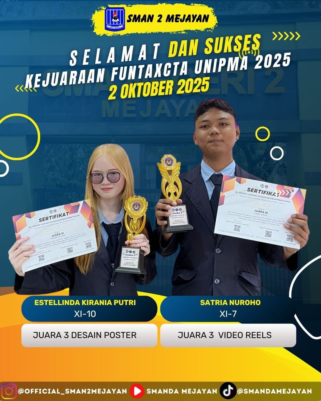 Juara 3 Desian Poster || Juara 3 Video Reels